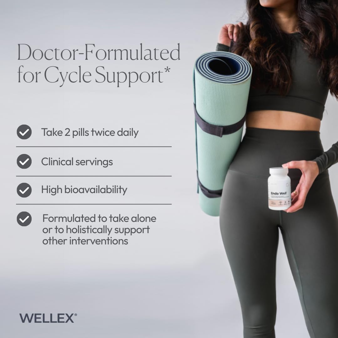 Papillex Endo Well | Women’s Cycle Support | Monthly Wellness, Muscle Function & Energy Metabolism | Magnesium, Pea, DIM & Ashwagandha | Doctor-Formulated, Clean Ingredients — Amazon image 6