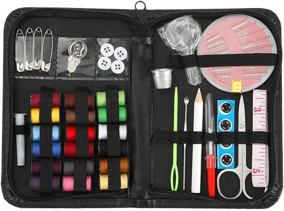66-Piece Sewing Kit Easy to Carry Home Travel Sewing Kit 18-Color Sewing Tool DIY Sewing Kit