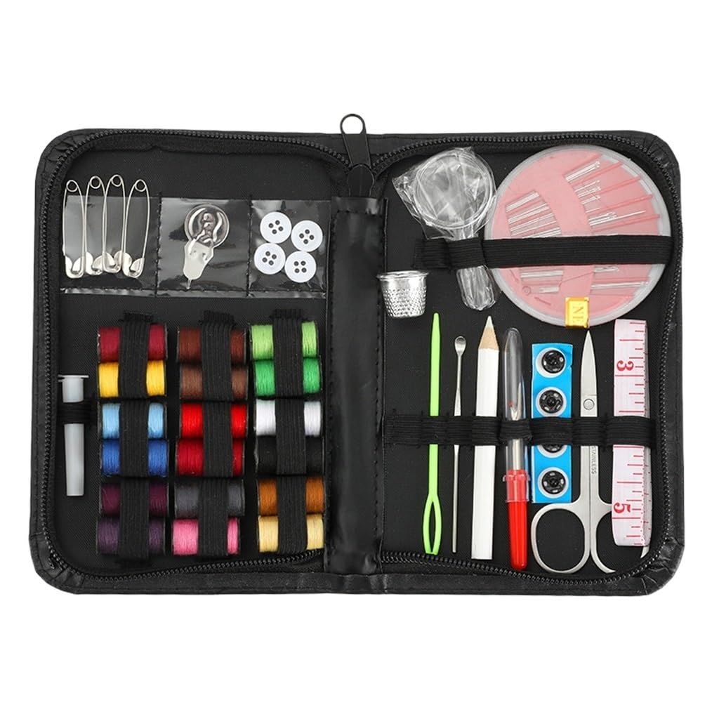 Kit de Costura de 66 Piezas, fácil de Llevar, para Viajes a casa, Herramienta de Costura de 18 Colores, Kit de Costura DIY