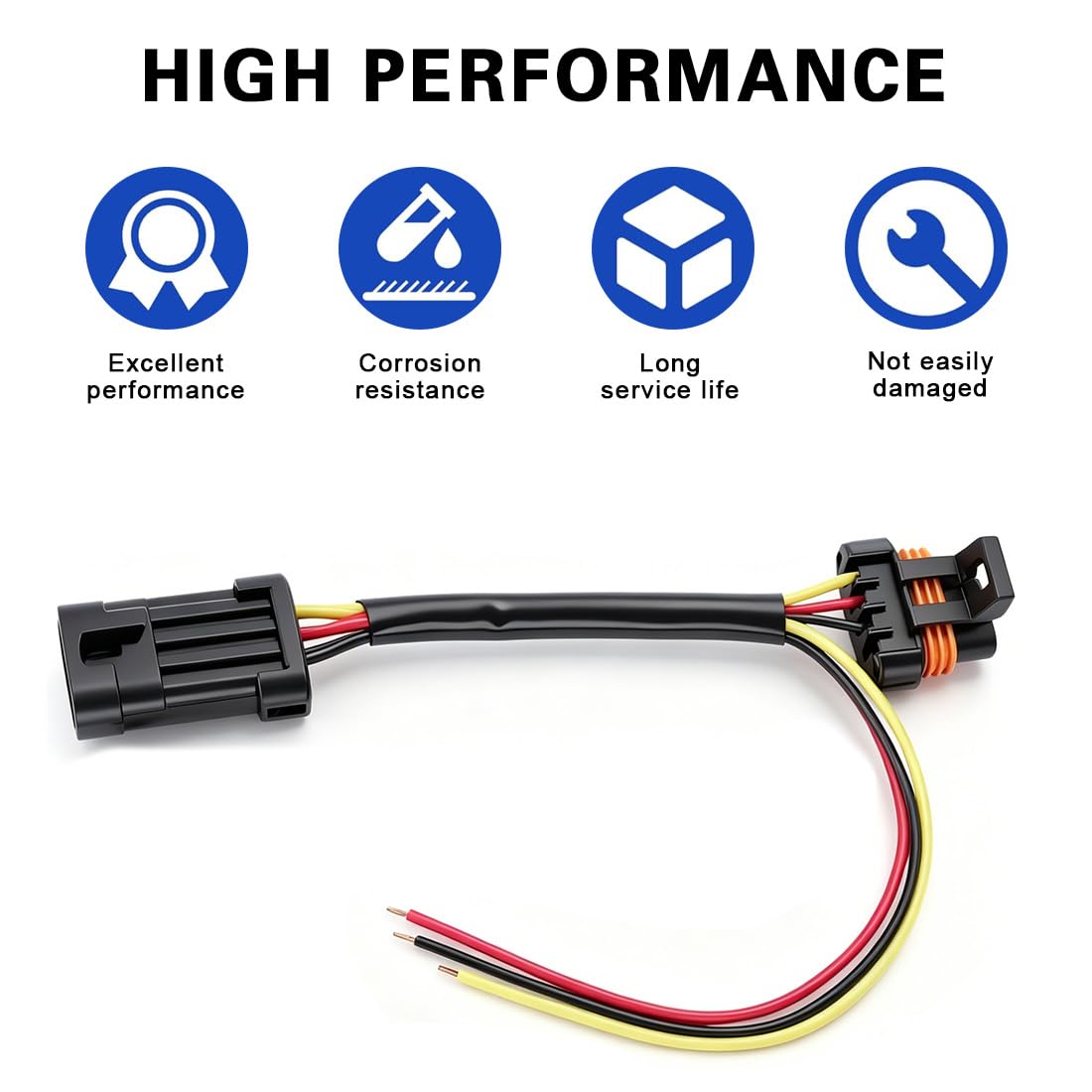 2 Pack LED Whip Harness Adapter for Polaris RZR Ranger Plug & Play