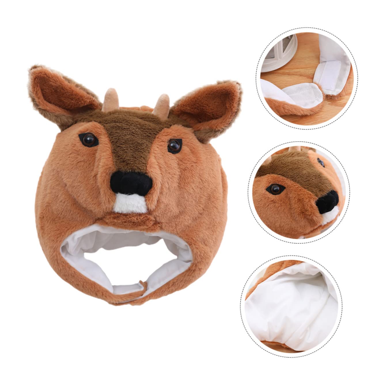 UPKOCH 2piezas Sombrero De Fiesta De Peluche De Ciervo Para Accesorio Divertido De Carnaval y Fotografía Para Celebraciones y Fiestas Temáticas