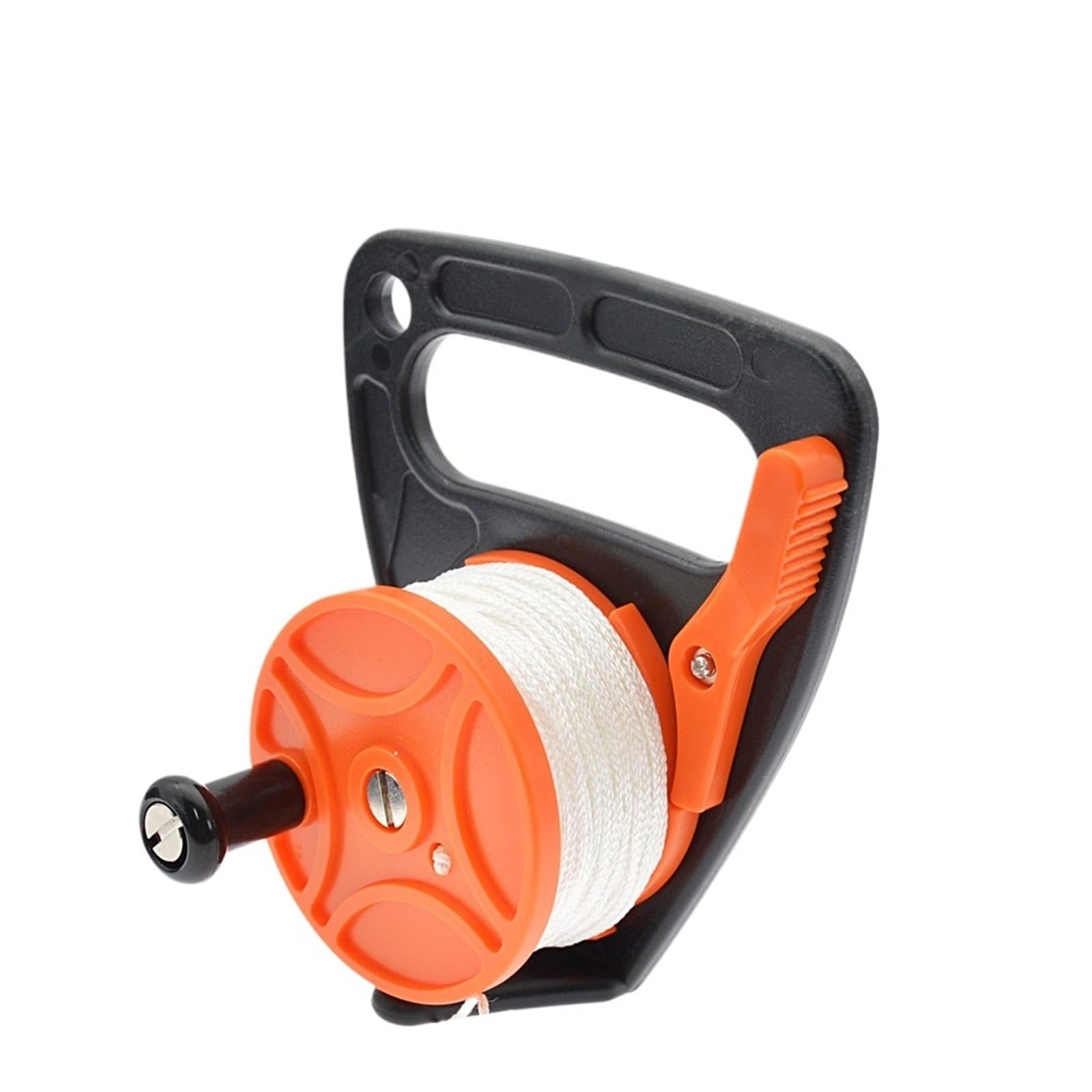Dive Finger Reel, Cave Diving Reel Handheld Scuba Wreck Drift Snorkeling Multicolor(Orange Reel-46m)