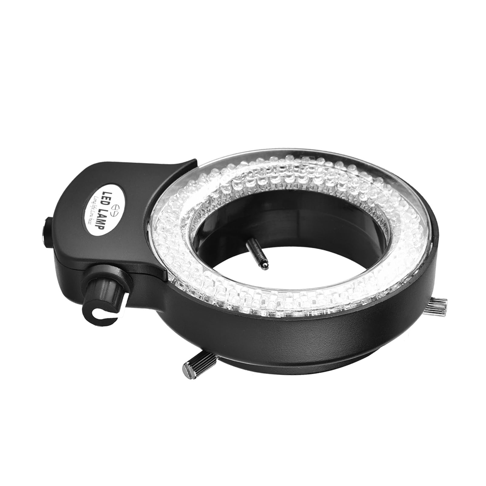 Anillo de Luz LED para Microscopio Estéreo, 144 Ajustable, Negro, Enchufe EU 110-220V