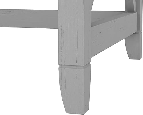 Miniatura 73 de Bush Furniture Key West - Escritorio de 48 W en nogal gris oscuro Gris Oscuro Nogal,gris (cape cod gray),Roble blanco de lino.,cereza bing,Roble