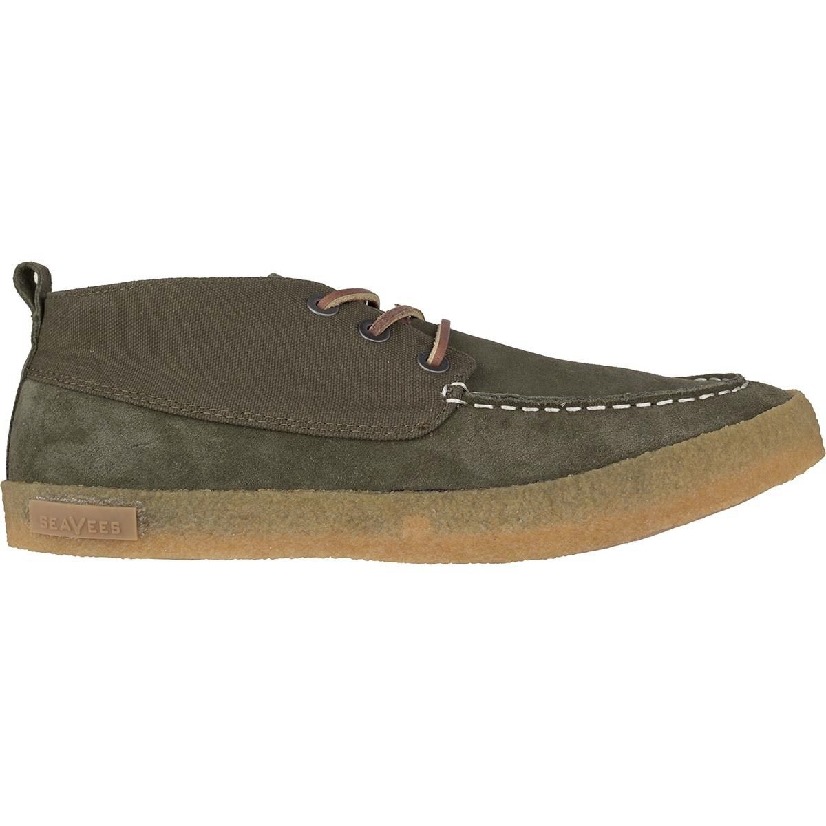 SeaVees Mens Bayside Moc Canvas Low Top Lace Up Fashion Sneakers