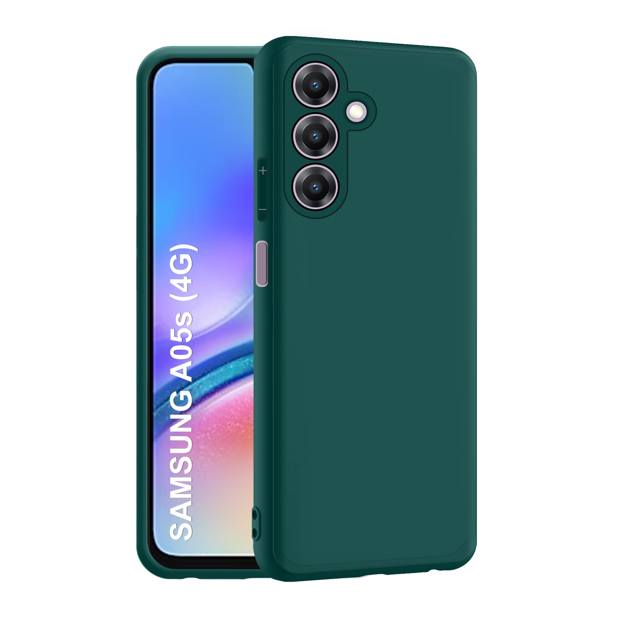 CEDO Samsung Galaxy A05s (4G) Back Cover | Camera Bump Protection & Inner Velvet Fabric Lining | Ultra Slim Matte Soft Rubberised Case Cover (Green) (B0CP7JGLB2) Amazon Price History, Amazon Price Tracker
