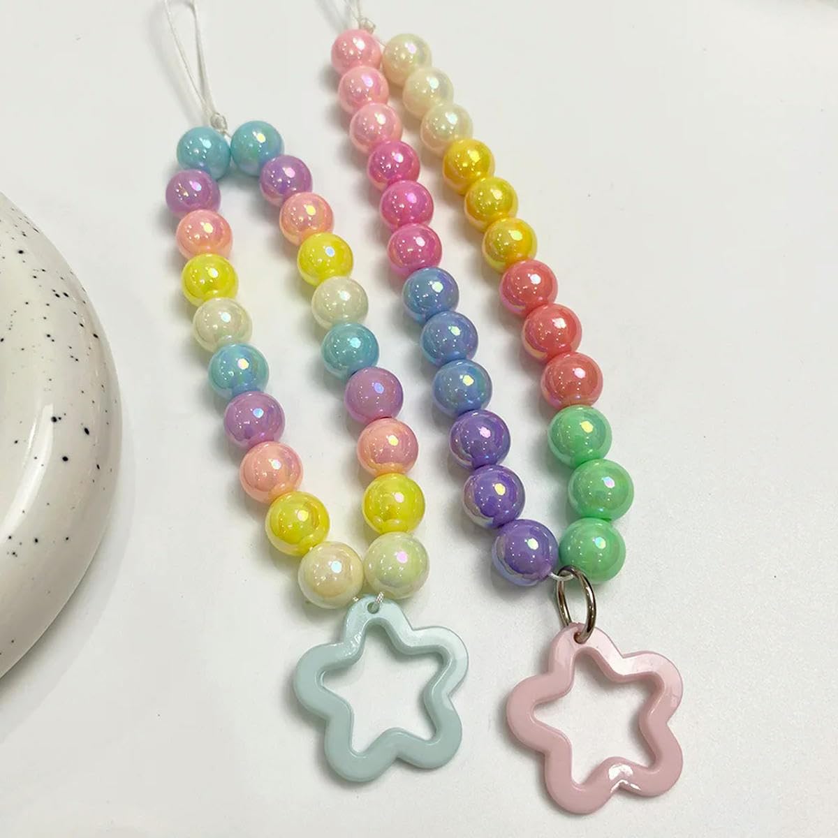500g Cuentas acrílicas AB degradadas 10-16 mm Esfera circular Imitación de perlas utilizadas para hacer joyas Accesorios de cuentas DIY-albo-12 mm