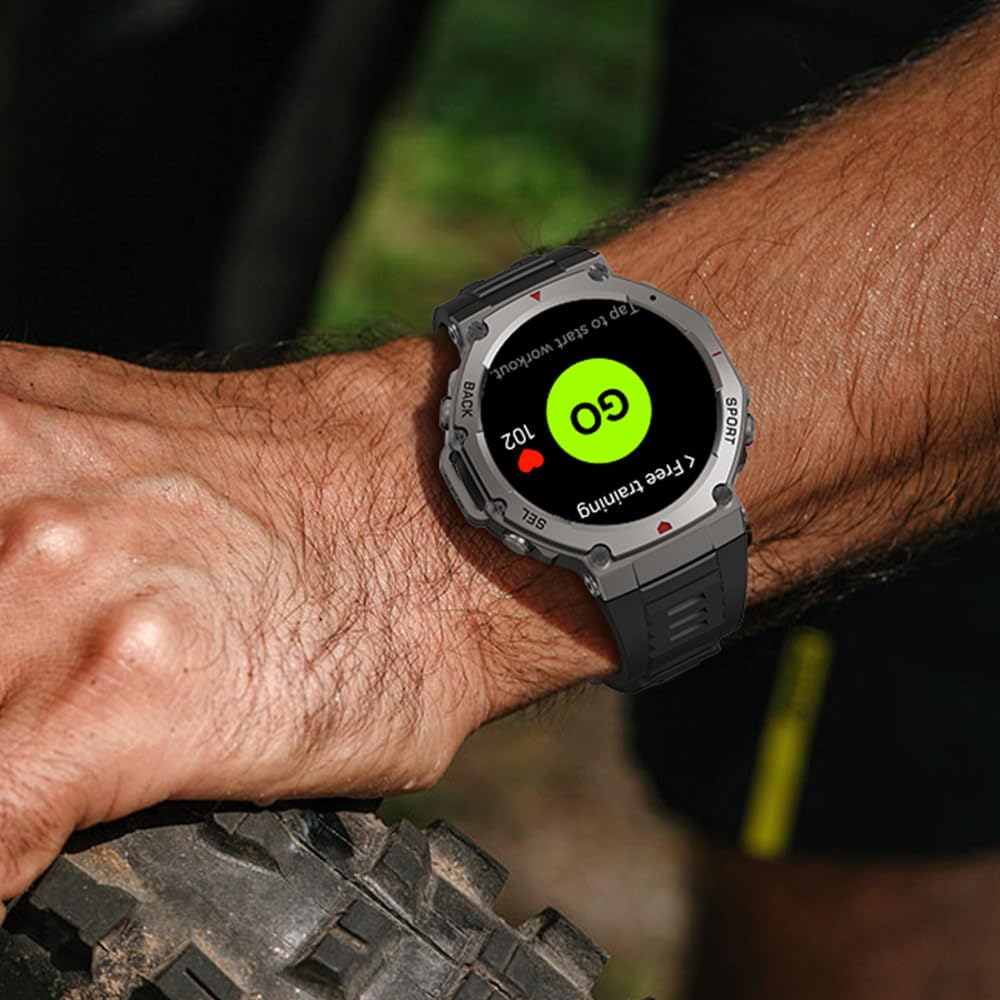Sekoda Gps Smartwatch Rugged 100m Impermeabile Amoled Batteria Lunga Durata