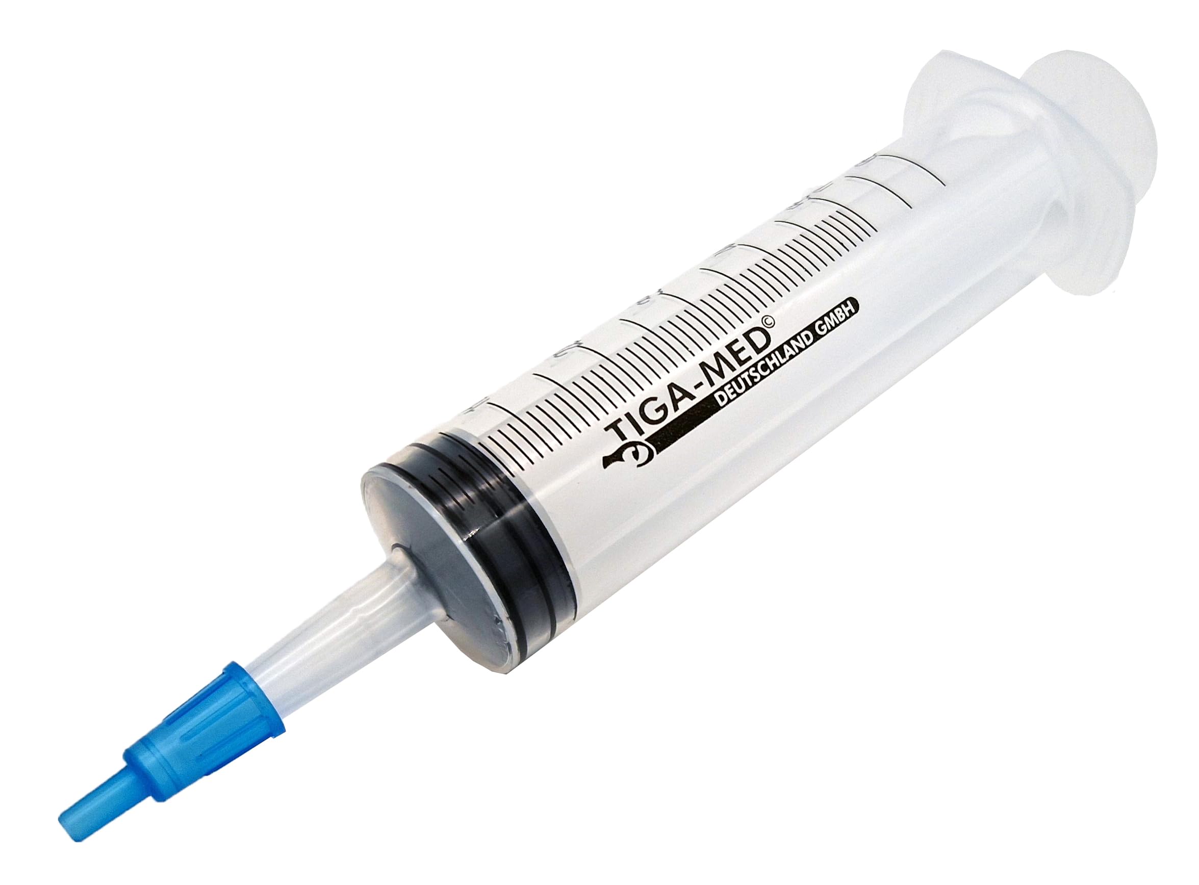 TIGA-MED Jeringas de ampollas, 50 unidades, 50 ml/60 ml, estériles, con adaptador Luer, jeringas desechables, jeringas para catéter, jeringas para heridas y ampollas
