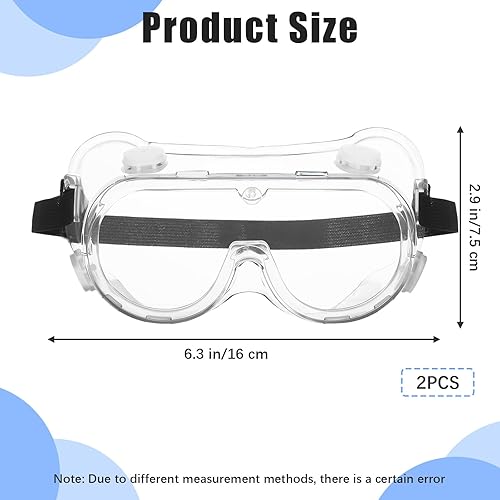Miniatura 2 de Paquete de 2 gafas de ducha ajustables, protectores de pestañas y cejas, protector de ojos después de cirugía de cataratas