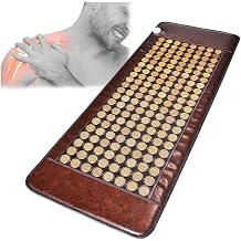 ICEMOB Far Infrared Heating Pad for Full Body, Jade Tourmaline Mattress Nature Jade Stones Heating Therapy Overheat Protection, Smart Control,19.7x59in/50x150cm