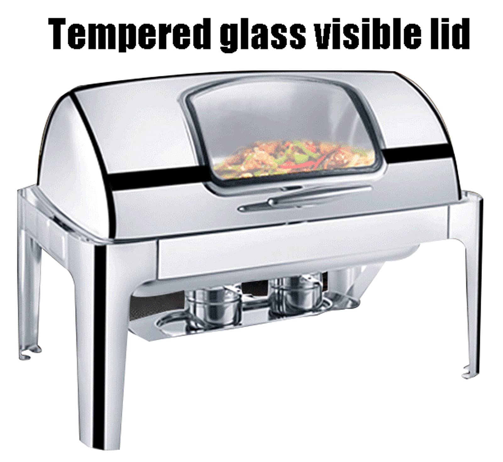 Calentador de Comida para Buffet, Calientaplatos Eléctrico para Buffet, 9L Calentadoras Calentador Buffet con Tapa Visual, Servidor de Buffet con Punzonado o Palet Ordinario para Calentar Alimentos