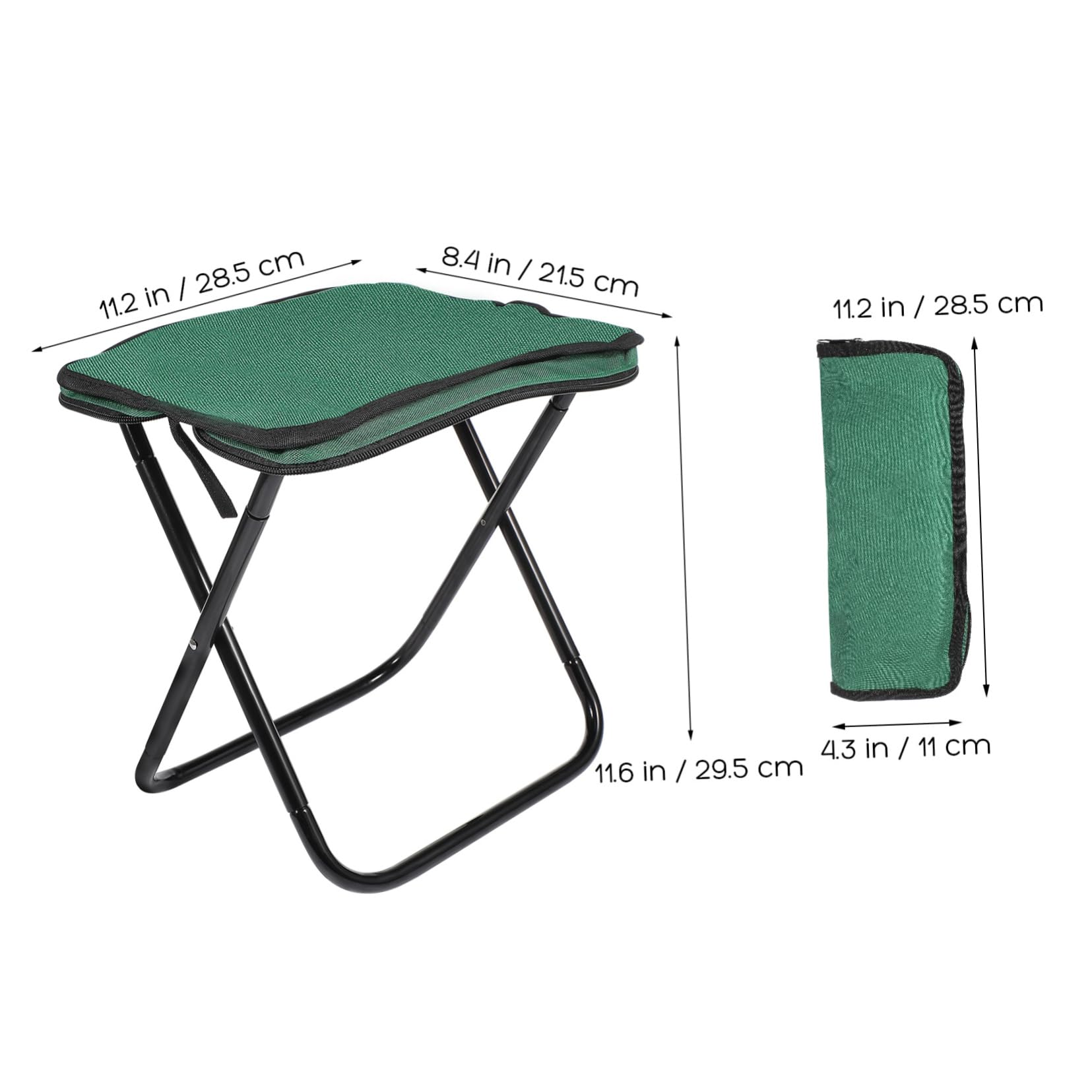 Happyyami Portable Folding Stool for Gardening Travel Outdoor Use Lightweight Compact Design for Fishing Hiking Backpacking and Sporting Events Space Saving Comfort Seat