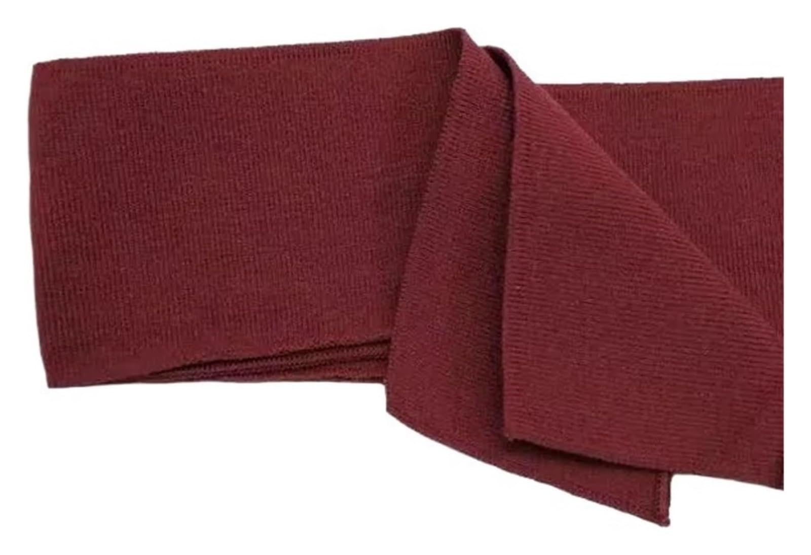 Rib Knit Cuff, Elastic Ribbed Cuffs Neckline Multicolor 86x6cm Pure Cotton Knit Fabric(Maroon)