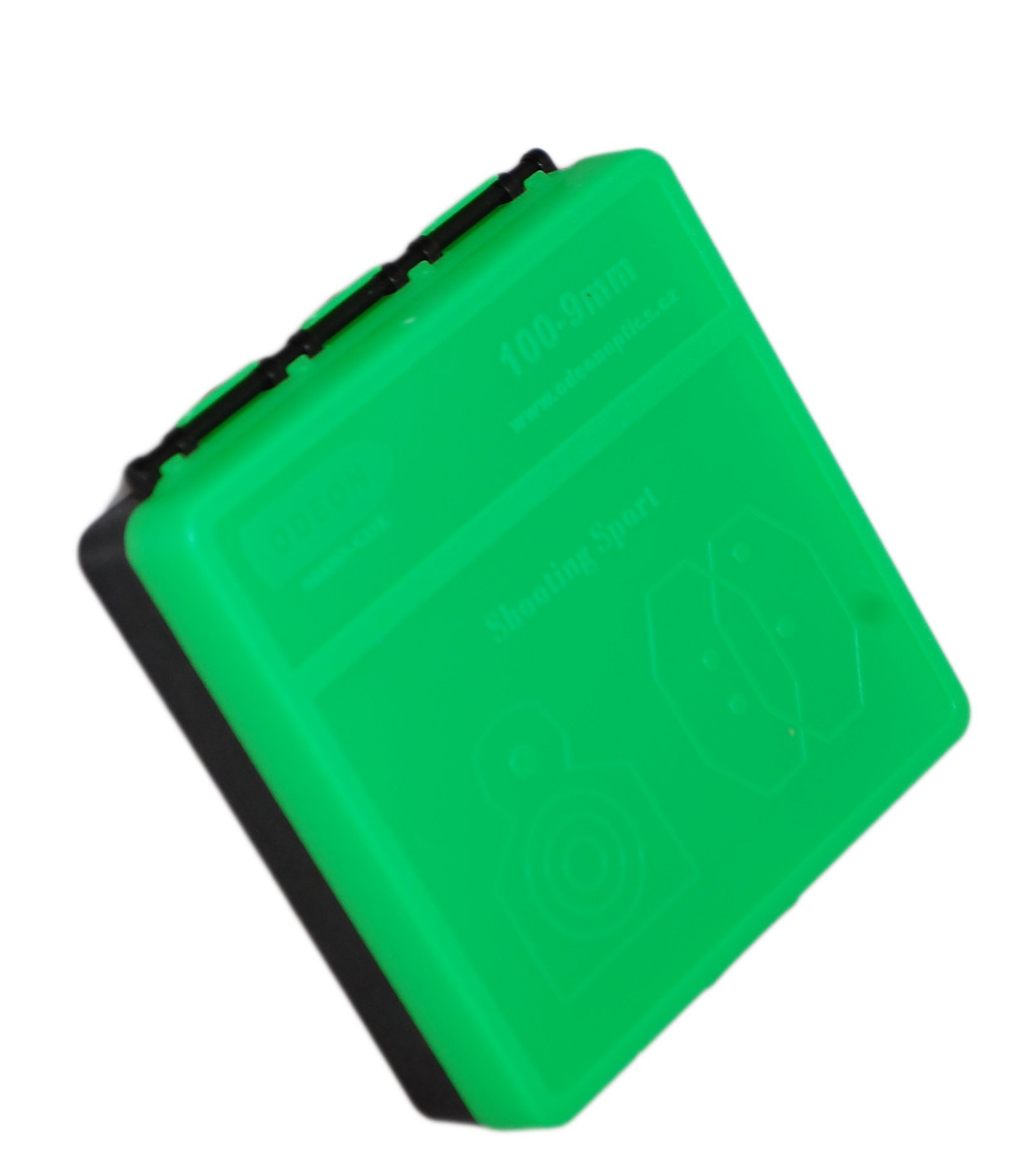 9 mm Patronenbox /.380 Auto Ammo Box für 100 Patronen Patronen Box für Wiederlader ... (Grün), Ansicht 2