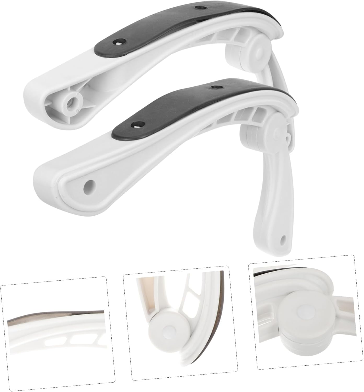 2Pcs Wear-Resistant Office Chair Armrest Replacement Sturdy Armrests for Home Office Chairs Practical Ergonomic Support for Relaxation and Injury Prevention