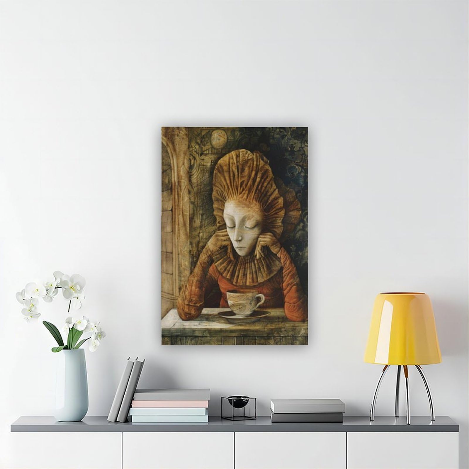 Leinwandposter Esoterische Beleuchtung, Wandkunstdruck, Bild, Gemälde, 50 x 75 cm