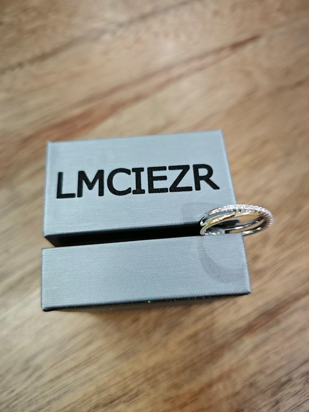 LMCIEZR 925 Sterling Silver Twisted Rose Gold Plated Ring for Women Cross Rings for Women Statement Rings Index Finger 2 Tone Punk 14K Gold Plated Ring Twine Intertwined Wide Band Costume Size 9 - Image 3