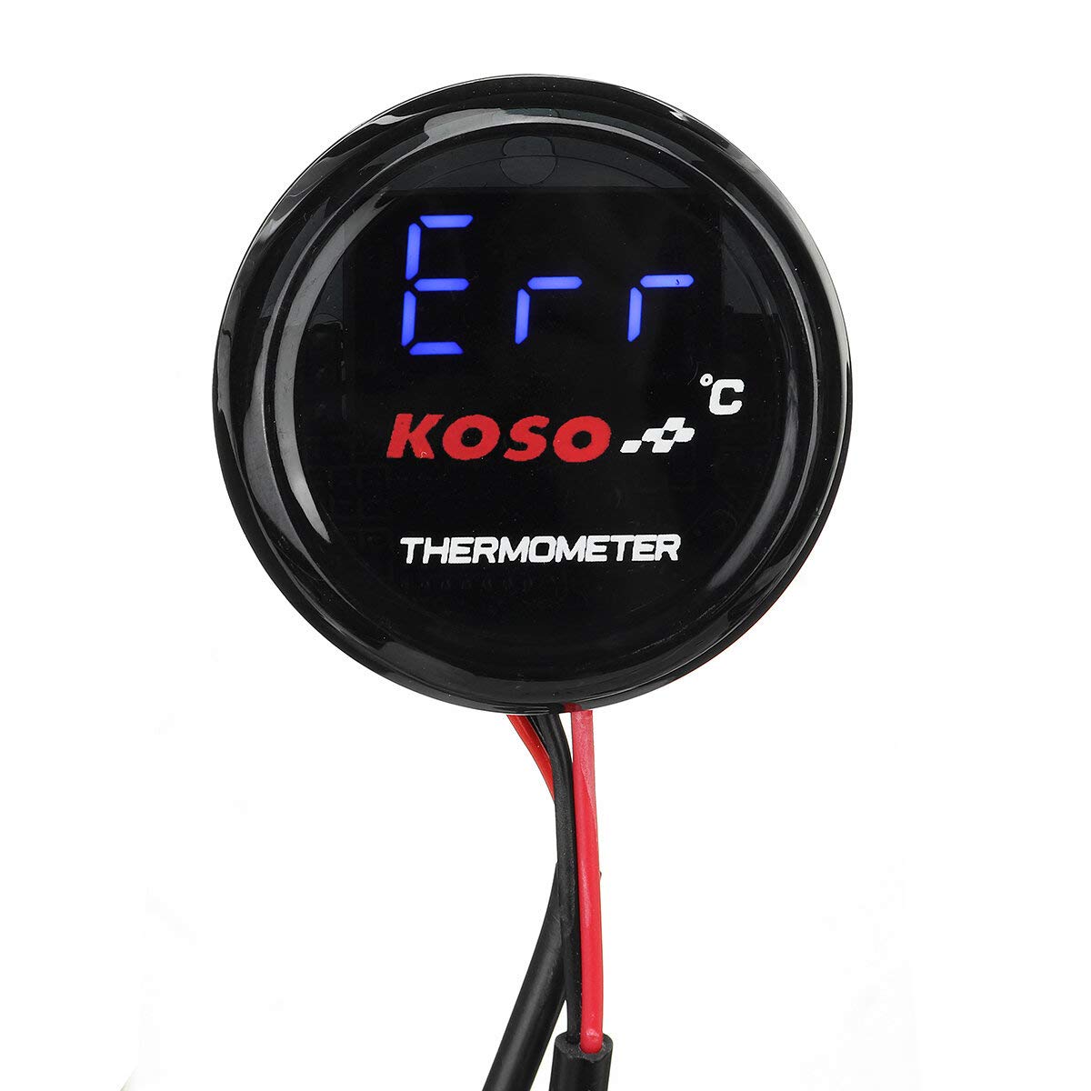 YONGYAO Temperatura dell'Acqua Universale per Moto Termometro Calibro di plastica Digitale Display DC 12V-Blu