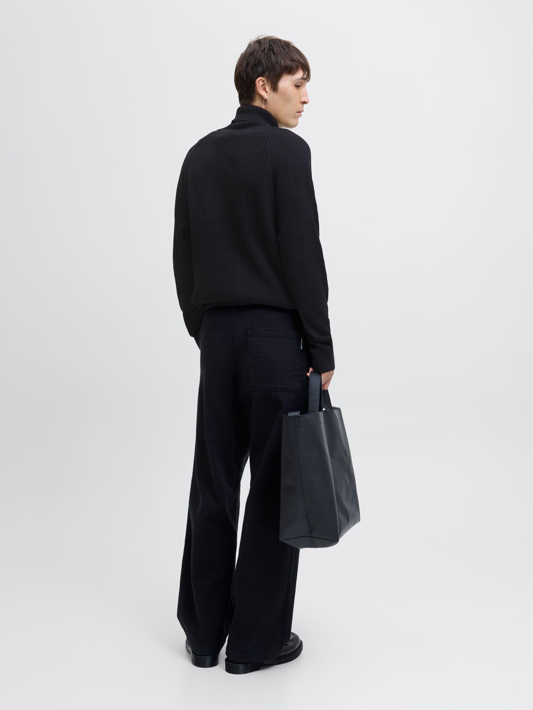 JACK & JONES Jjpannel Knit Roll Neck Aw25 Jjpannel Knit Roll Neck Aw25 Uomo (Pacco da 1)