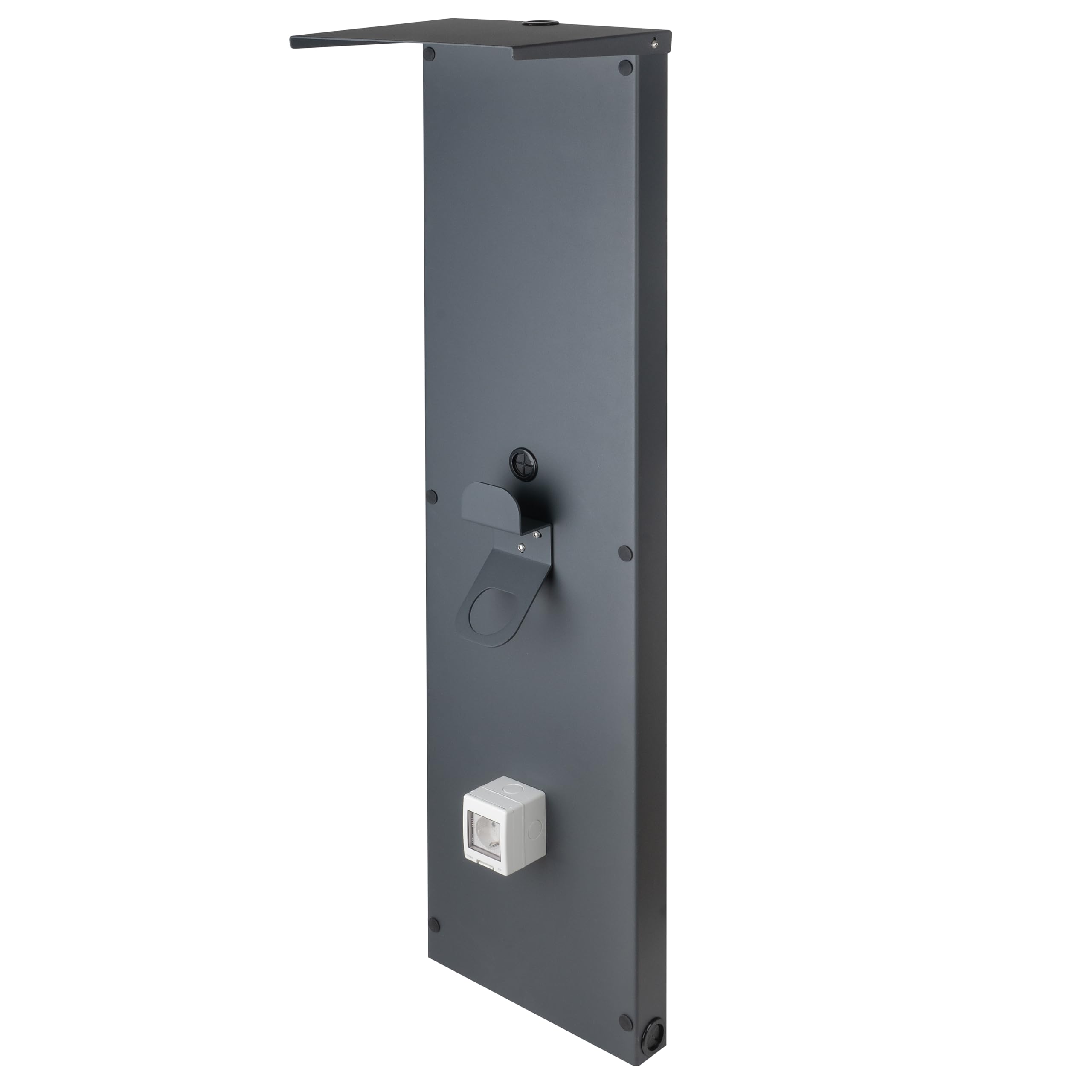 Colonna Universale Wallbox in Alluminio per Installazione Stabile della Stazione di Ricarica e Postazione di Ricarica Organizzata per Veicoli Elettrici Piastra per Facciata per Wallbox