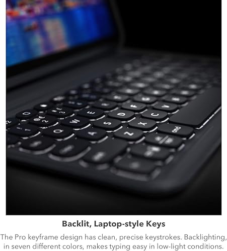 Miniatura 3 de ZAGG - Teclado inalámbrico Pro Keys y funda desmontable - Compatible con el iPad 2021 Apple 12.9 pulgadas Pro - Carbón