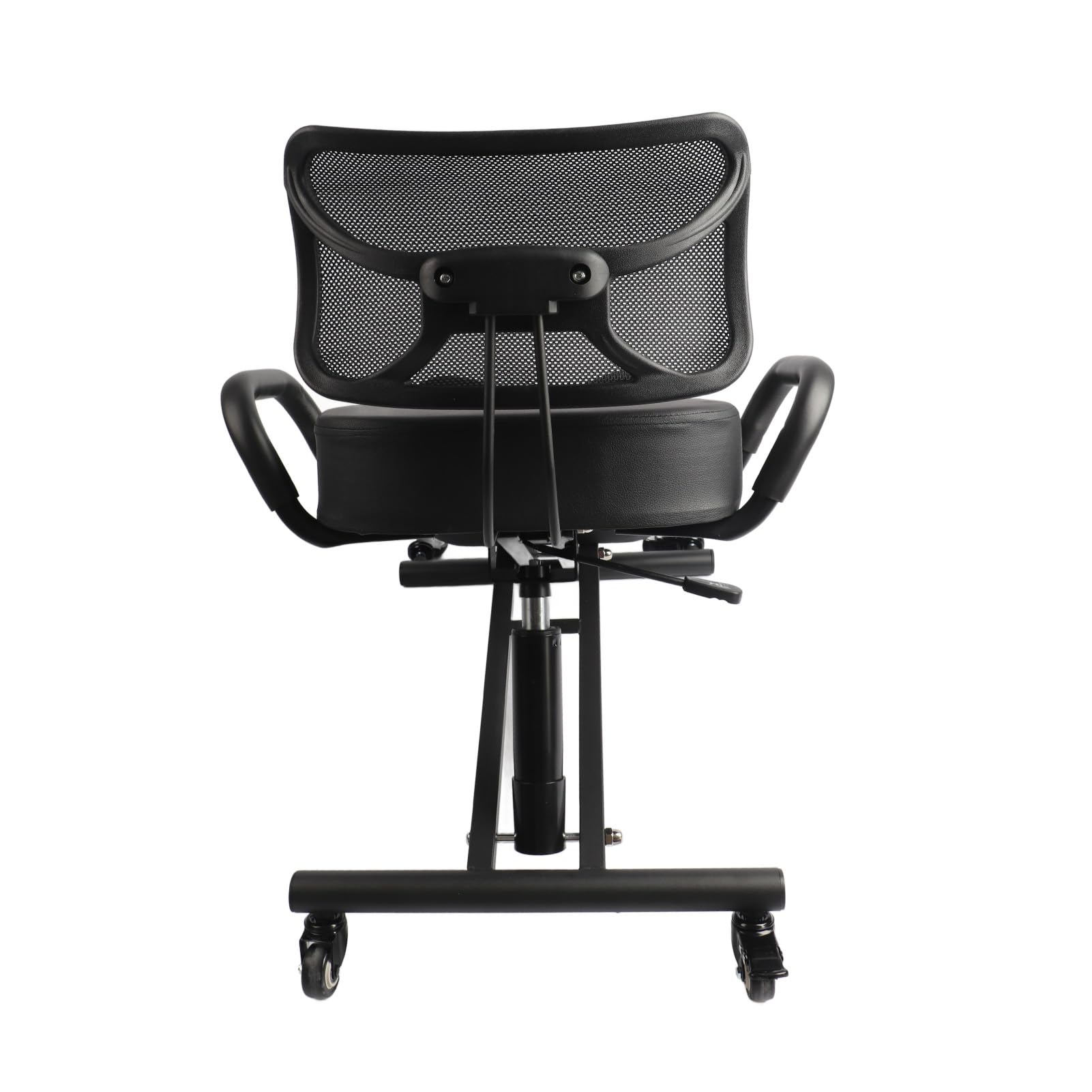 Fabater Höhenverstellbarer, Ergonomischer Kniestuhl mit Atmungsaktiver Netzrückenlehne und Lederkissen Zur Haltungskorrektur, Orthopädischer Stützhocker für den Büro- und Heimgebrauch, Verstellbar