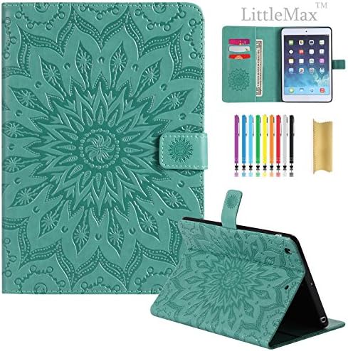 iPad Mini 5 2019 Case - LittleMax Ultra Slim Lightweight Thin PU Leather Stand Flip Case Auto Sleep/Wake Cover for iPad Mini 1/2/3/4/5-7.9 Inch - (#1 Cat Green)
