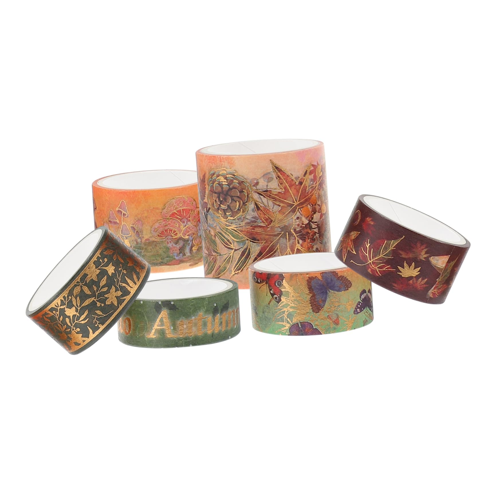 HOMSFOU 4 set Nastro Washi Carta Sottile Adesivi Per Diario Nastro Colorato Per Artigianato Nastro Da Per Scrapbooking Graziosi Accessori Per Diario Materiale Per 6 * 4