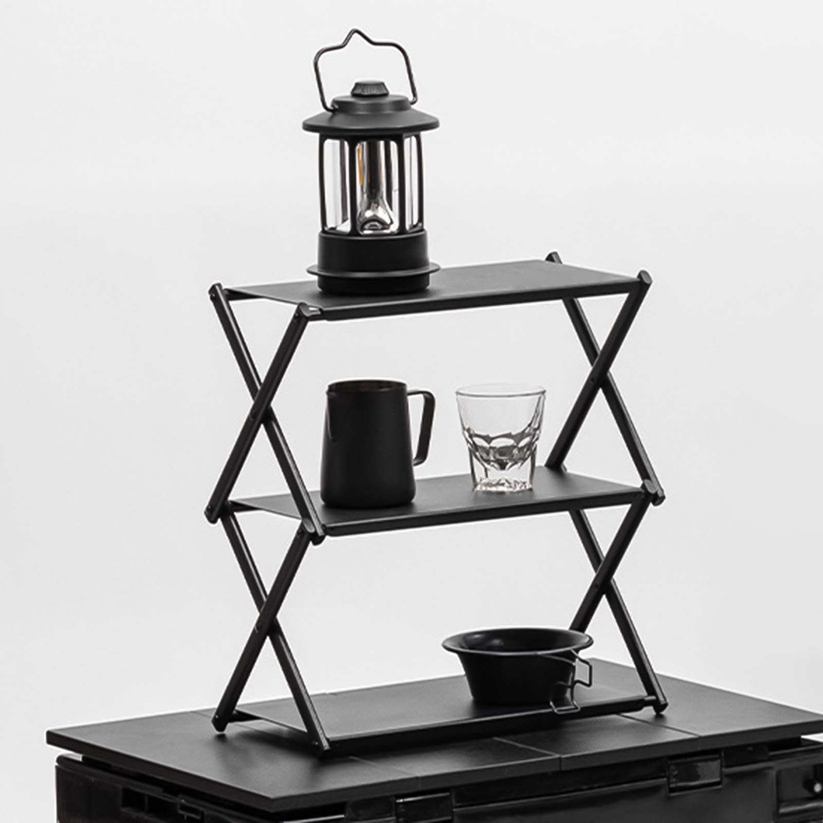 Étagères pliables, étagère pliante Support de rangement de camping