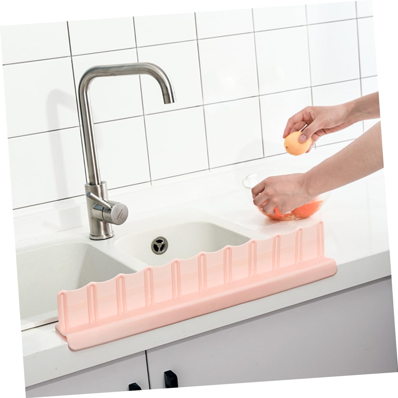 Uonlytech 3 Stück Spritzschutz Für Küchenspüle Spüle Spritzschutz Spritzwassergeschützt Silikon-beckenschutz Für Zuhause Küche Badezimmer