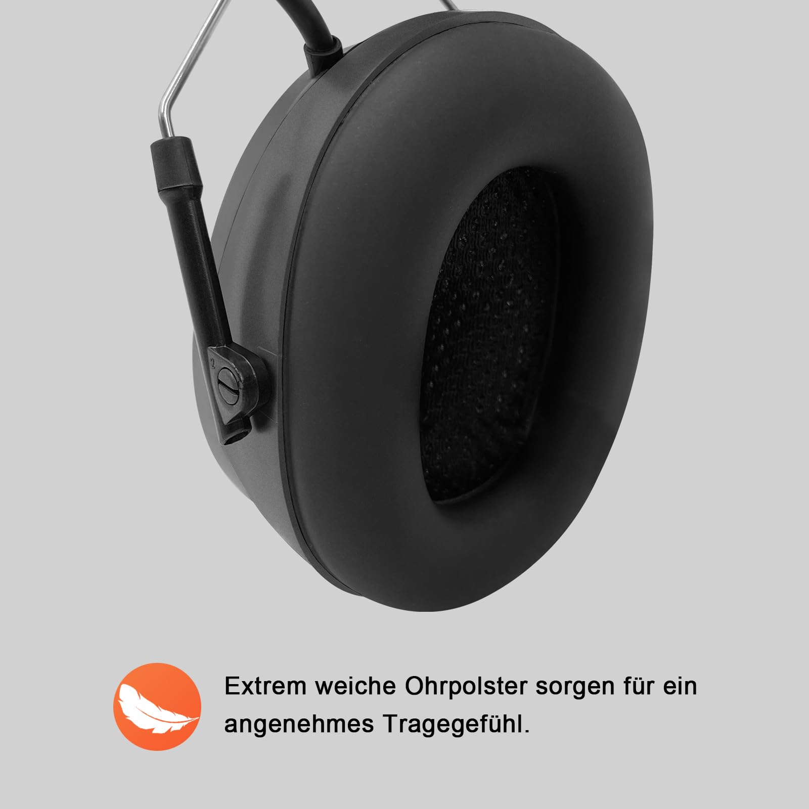 Bluetooth 5.4 Gehörschutz mit DAB/DAB + FM Radio, wiederaufladbare elektrische Gehörschutzkapsel mit Freisprechfunktion, Idealer zum Mähen, Sägen, Werkstatt,SNR 30dB