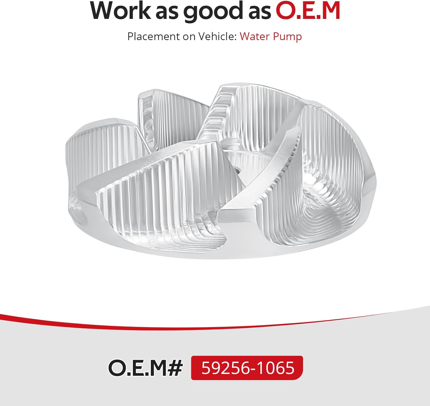 JAVIK Water Pump Impeller CNC For Kawasaki KX125 KX250 F/X KX500 1987-2024 O.E.M# 59256-1065