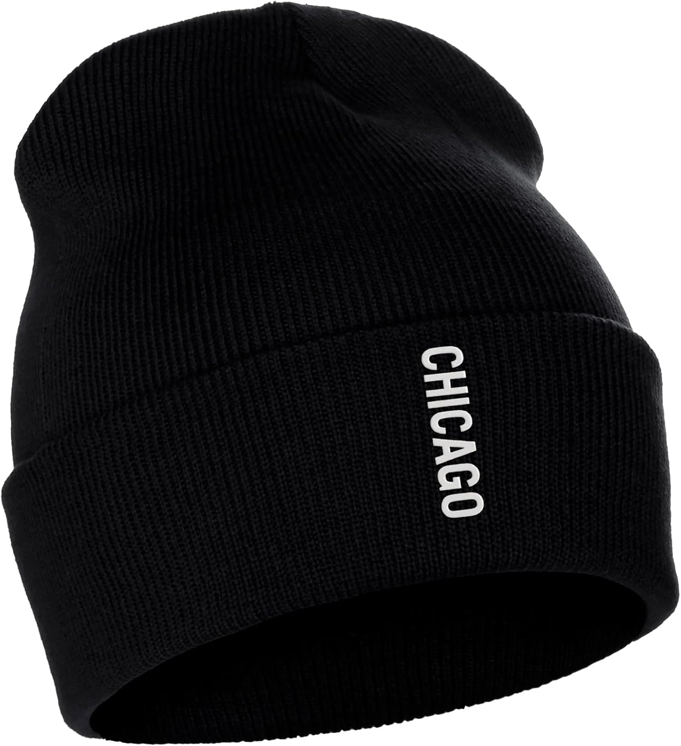 Daxton Vertical USA Cities Cuffed Beanie Winter Knit hat Skully Cap