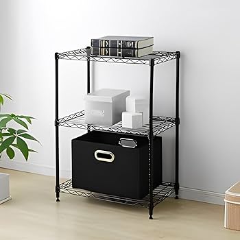 Amazon｜SONG 3段スチールラック 幅90 収納棚 メタルラック