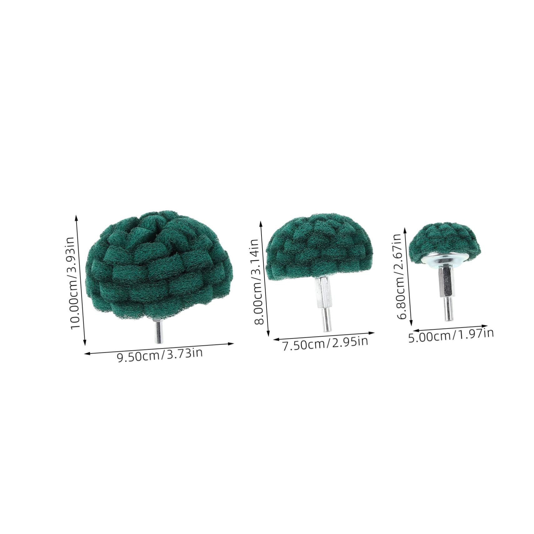 Mushroom Schleifpilz Schleifmopp 6 Stück Metall für Glas und Aluminium