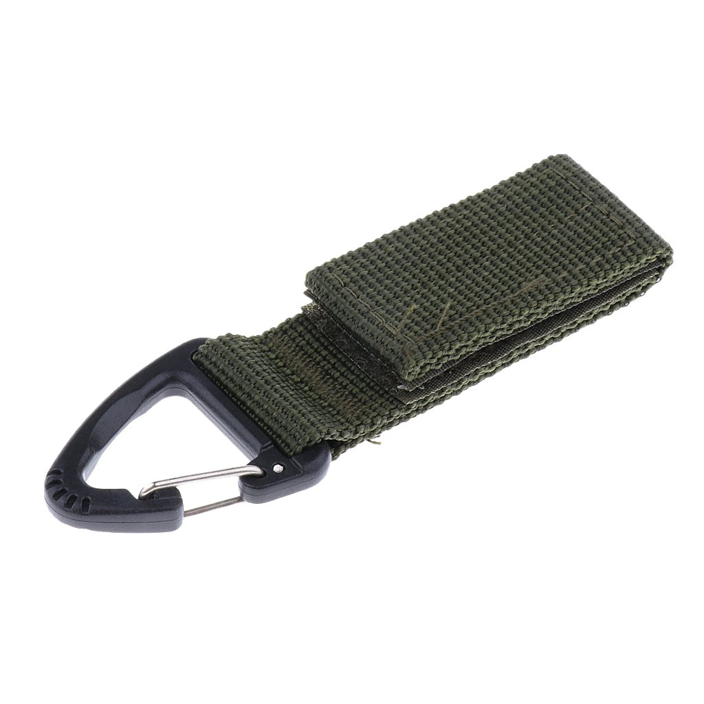 Outdoor Hiking Nylon parciany plecak trójkątny wiszący hak czarny