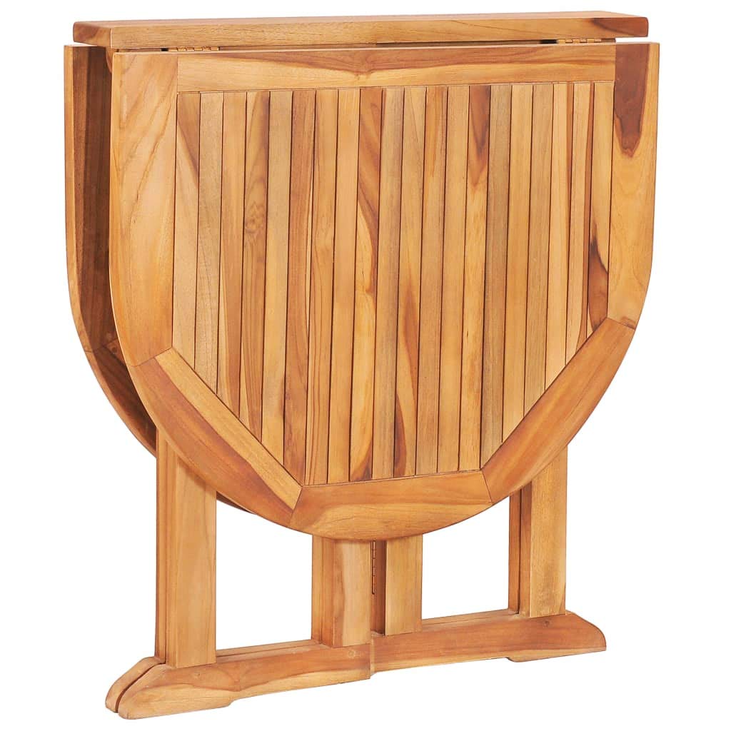 Festnight Tavolo Pieghevole Farfalla in Legno Massello di Teak 120x70x75 cm Tavolo da Giardino da Balcone