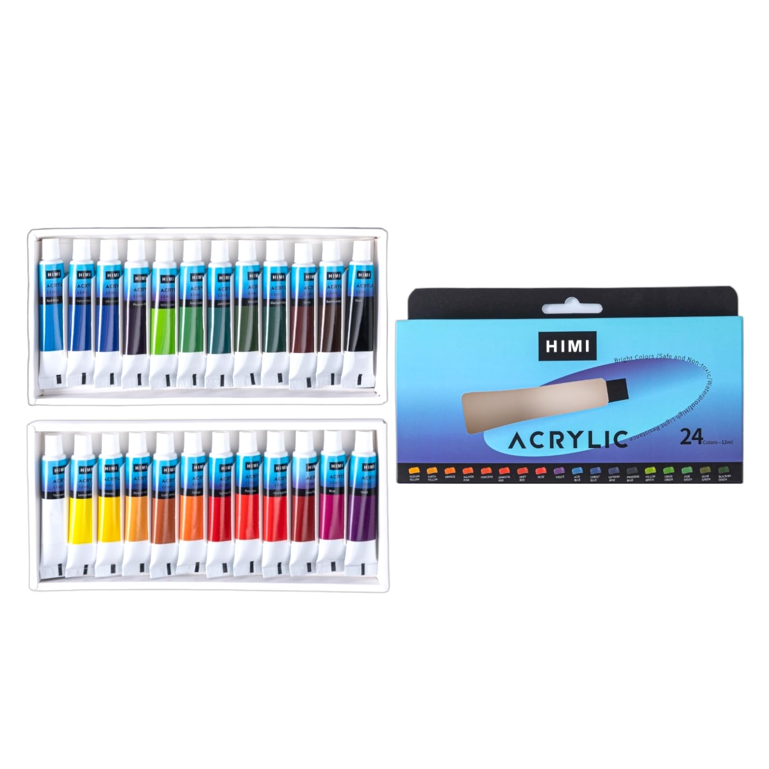Thoovi - Miya Acrylic Paint 12Ml Tubes Set - 36 Colours - Multicolor (B0CRDZCYP2) Amazon Price History, Amazon Price Tracker