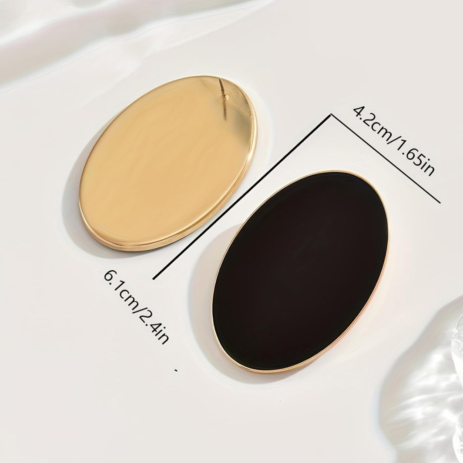 Chunky Statement Earrings for Women Vintage Zebra Print Large Oval Fashion Geometric Drop Dangle Unique Costume Jewelry Accessory - Image 6