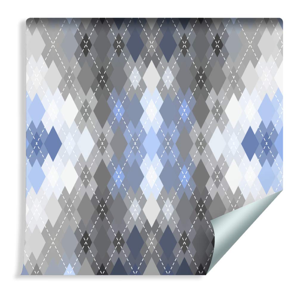 Muralo Papel Pintado en TNT Geométrico Motivo Abstracto 3D - 1000x53 cm | Fotomural fotográfico de alta definición, en tejido no tejido o autoadhesivo, colocación fácil, decoración moderna para el