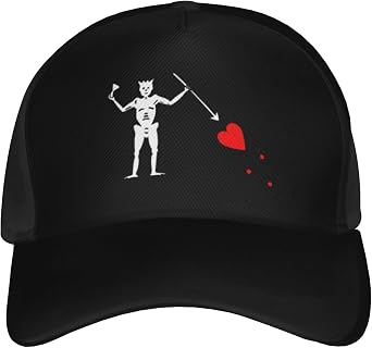 Pirate Flag Blackbeard Trucker Hat for Men Or Women - Baseball Snapback Cap Outdoors