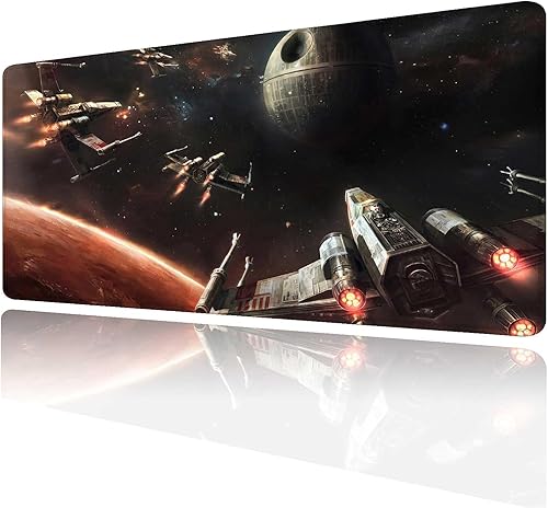 Alfombrilla de mouse XXL grande para juegos, alfombrilla de mouse con marco de borde cosido y base de goma antideslizante, alfombrilla de escritorio