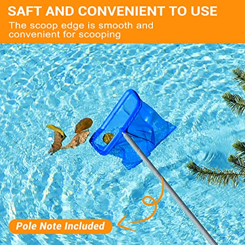 Pool Skimmer - Pool Skimmer Net Without Pole, Swimming Pool Leaf Skimmer Net With Reinforced Frame, Larger Capacity Pool Nets For Cleaning, Durable Deep Rake Net Easy Scoop Edge,Debris Pickup Removal #TOP5
