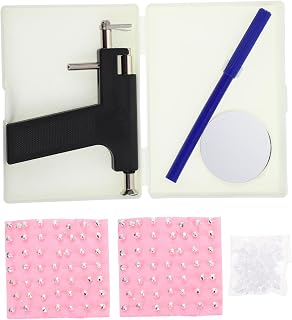 Portable Piercing Kit Navel Nose Tool with Ear Studs, Stainless Steel