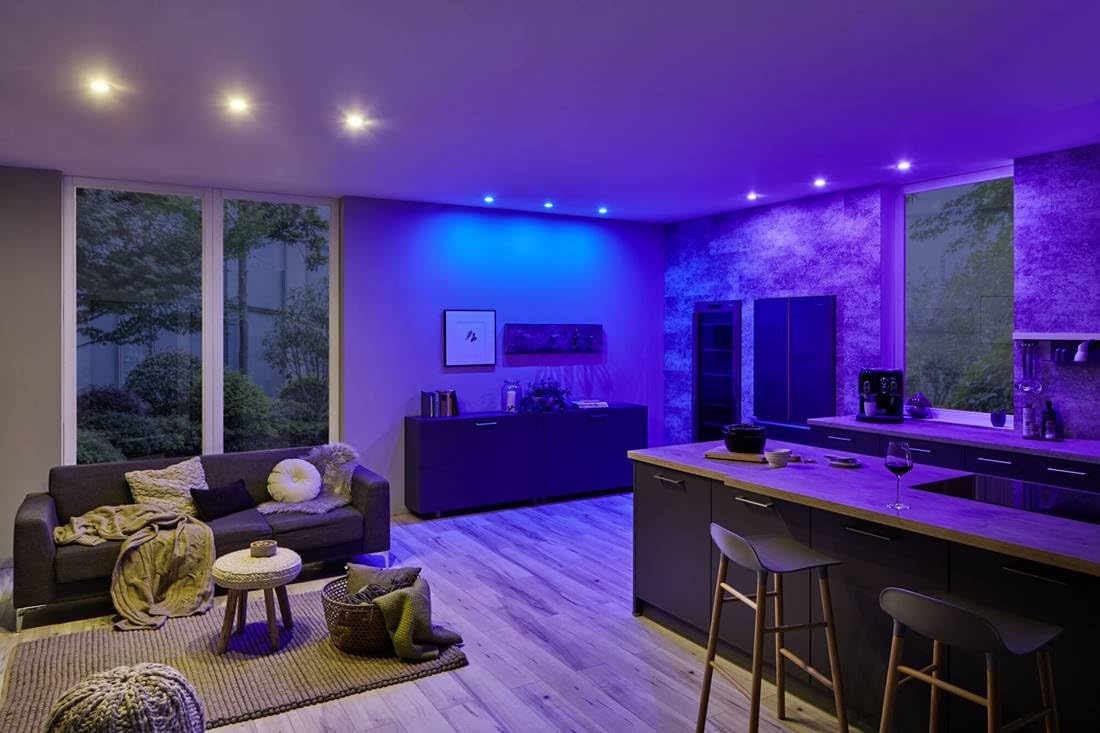 Paulmann 5182smik Gateway + LED Coin RGBW Home Paket Smart Home System LED EEK: G (A - G) 21W Warmwe