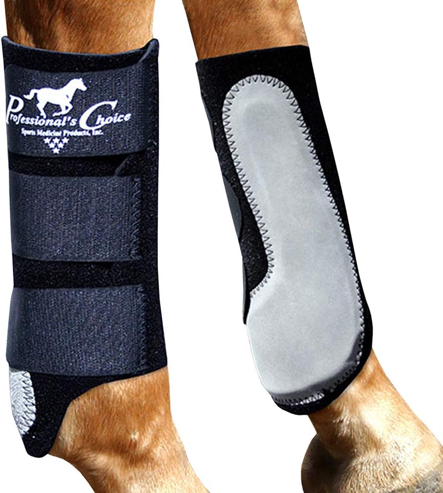 Professional’s Choice Equine Easy-Fit Front Leg Splint Boot | Hook & Loop Closure | Sold in Pairs | One Size Fits All