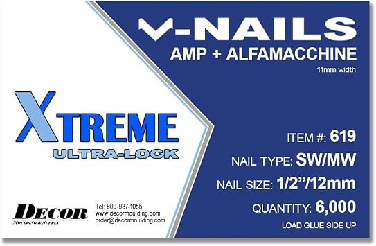 Framer Supply V-Nails for AMP, Softwood, 1/2 Inch 12mm, Pack of 6000