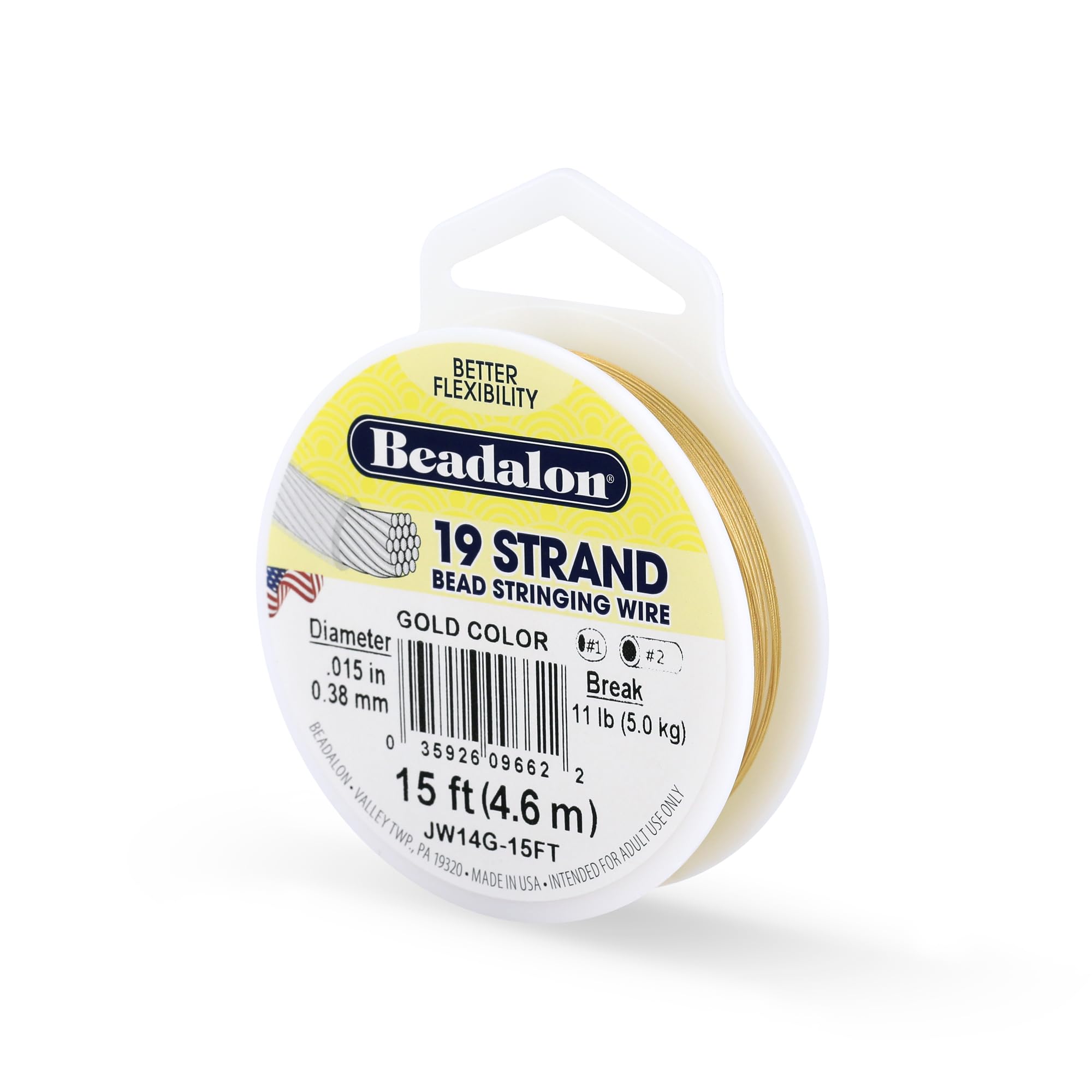 Beadalon JW14G-15FT: material premium para fabricación de bisutería