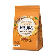 Misura Frollino Integrale Fibrextra | Con farcitura alla zucca, carota e arancia | 100% Farina Integrale | Confezione da 260 grammi